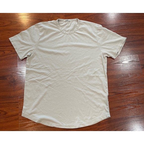 BUCK MASON HARBOR GREY CURVED HEM SZ XL - Picture 2 of 10